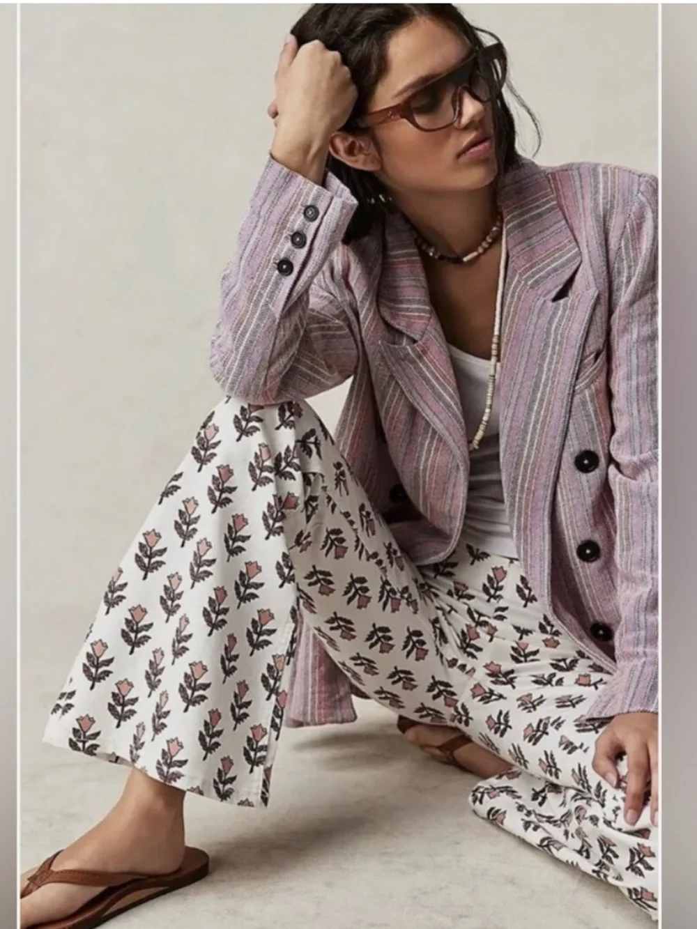 WE THE FREE Penny Pull On Printed Flare Terracotta Tulip 26